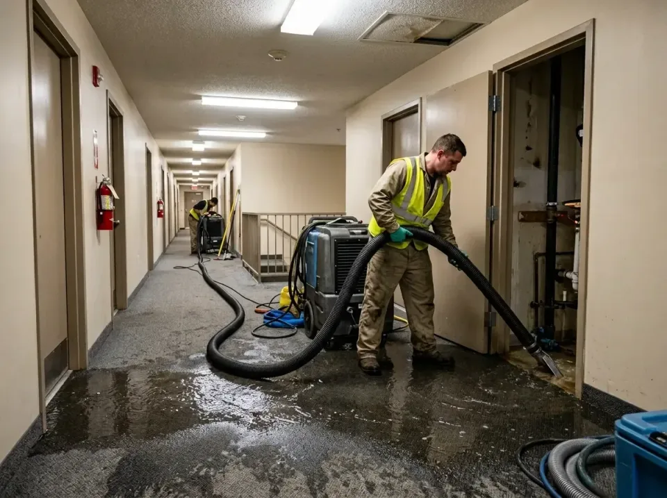 multi-unit-apartment-hallway-f-005 — frequently asked questions, Emergency Burst Pipe Water Extraction & Removal in Bailey's…